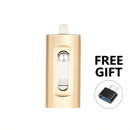 📱💻 3-in-1 univerzális flash meghajtó⚡ Gyors plug-and-play + fémház + 2 TB-ig!