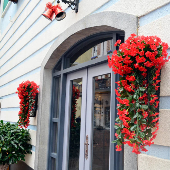 🎁 Tökéletes ajándék minden alkalomra🌸 Függő mű orchidea csokor – Élethű, tartós és romantikus dekoráció!