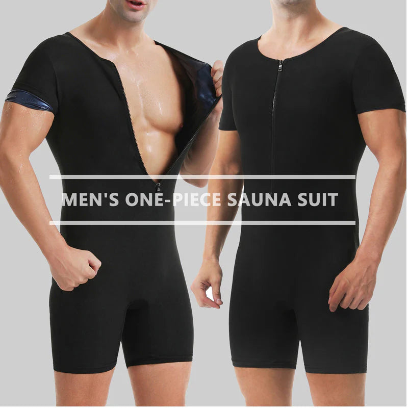 🧖‍♂️ 50% KEDVEZMÉNY!!!🎁Ingyenes ajándék -📿Gyönyörű nyaklánc🔥 Férfi teljes testet fedő szauna-overall – Növeli a kalóriaégetést, izomkompresszió és hőmegtartó polimer szövet 💪
