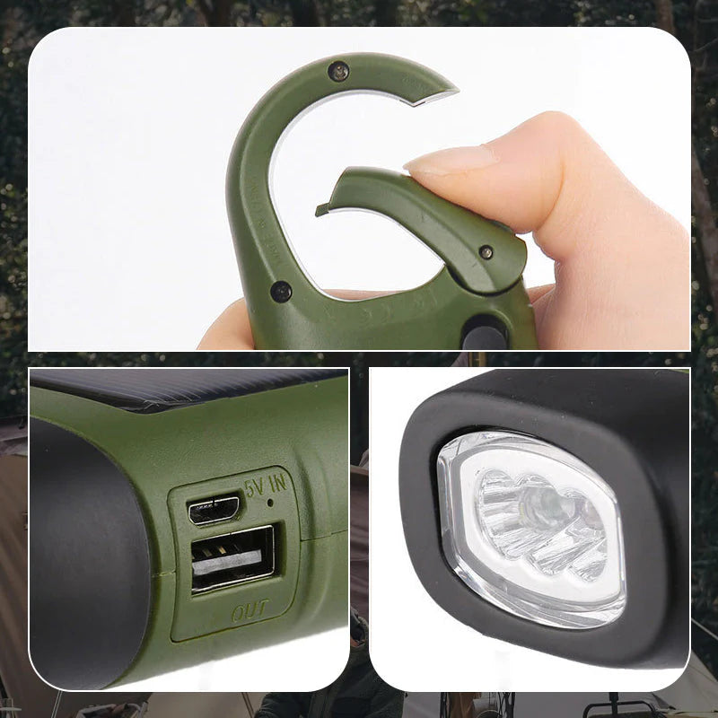 😀60% kedvezmény🔦3-in-1 Kültéri Vészlámpa – Napelem+Kézi+USB Töltés + Powerbank!
