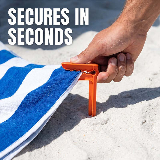 🎁2+2 INGYEN🌊 Szélbiztos strandpaplan csipesz – Homokba és fűbe egyaránt tökéletesen rögzít 🏖️🌬️