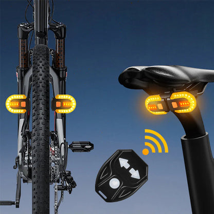 😜40% árcsökkentés💡 LED hátsó lámpa távirányítóval🚴 Vezeték nélküli irányjelző lámpa – Biztonságos kerékpározás mindenkor!