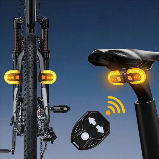 😜40% árcsökkentés💡 LED hátsó lámpa távirányítóval🚴 Vezeték nélküli irányjelző lámpa – Biztonságos kerékpározás mindenkor!