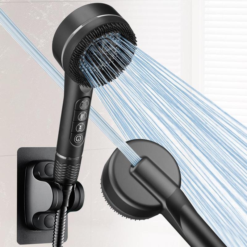 🚿 4 fokozatú zuhanyfej✨ Nyomásfokozó zuhanyfej szűrővel és masszázs funkcióval!