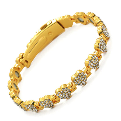 🎁1 vásárol 1 ingyen kap📿Gyönyörű karkötő 💎 Szív alakú réz karkötő – Elegancia és mágneses terápia egyben!