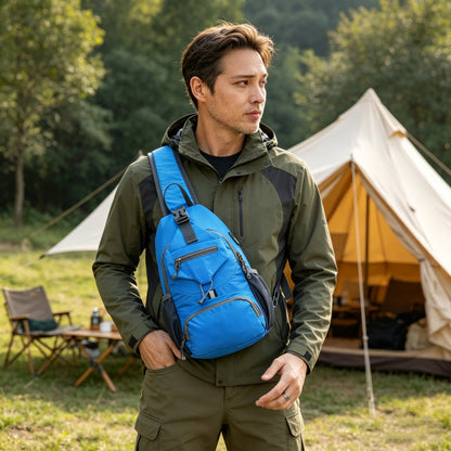 🎒 Férfi outdoor válltáska💧 Vízálló Oxford táska – Több zsebbel ellátott, rendezett tárolás kirándulásokhoz！