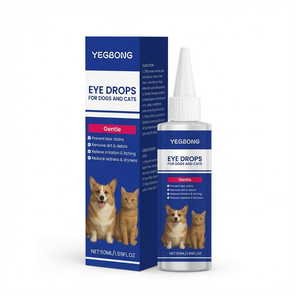 🐕👁️ Kíméletes könnyfolt-tisztító – Mentakivonattal, növényi alapú formulával, macskáknak és kutyáknak! 🐱✨