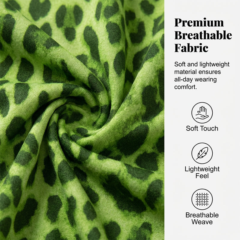 🎉50% árcsökkentés🔝 Legnépszerűbb termékek🌿 Könnyű poliészter hosszú szoknya🐆 Leopárd mintás magas derékú maxi szoknya – Vadász elegancia, karcsúsító sziluett!