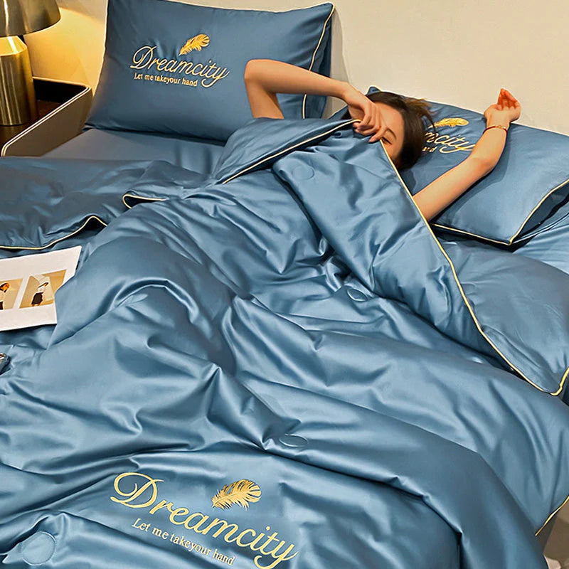 💎35% árcsökkentés🛏️2026 új, hűvös technológiájú ágyneműkészlet | Mosható és lélegző 💤☁️ Aludj, mintha a felhőkön feküdnél ！