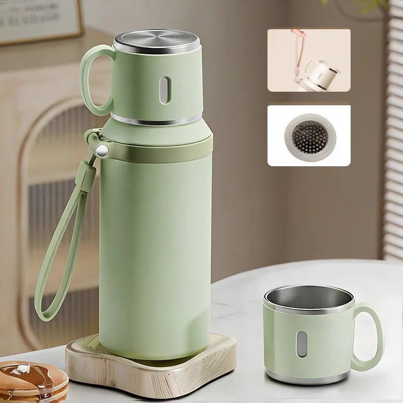 😜40% árcsökkentés 💎 316-os rozsdamentes acél 🥤 600ml vákuumszigetelt palack – Forró vagy hideg órákig!