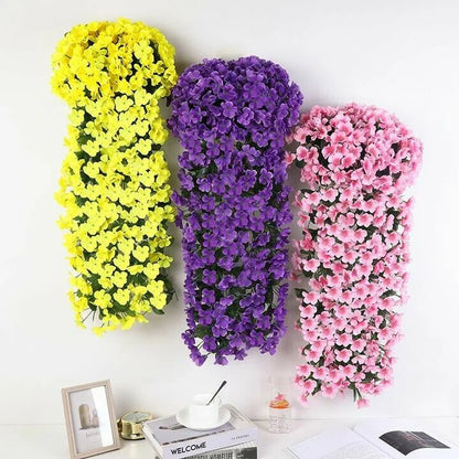 🎁 Tökéletes ajándék minden alkalomra🌸 Függő mű orchidea csokor – Élethű, tartós és romantikus dekoráció!