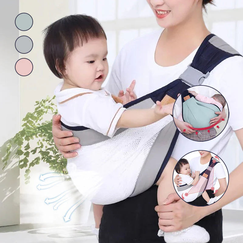 🔥1+1 INGYEN🤱Ergonomikus babahordozó deréktámasszal👶Könnyű babakendő-pár!
