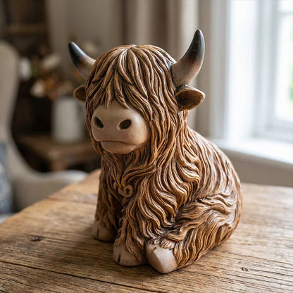 😜40% árcsökkentés ✨Kézműves tehén dekorlámpa🐄Highland Tehén éjszakai fény – Rusztikus vidéki hangulat, meleg otthoni fénnyel!