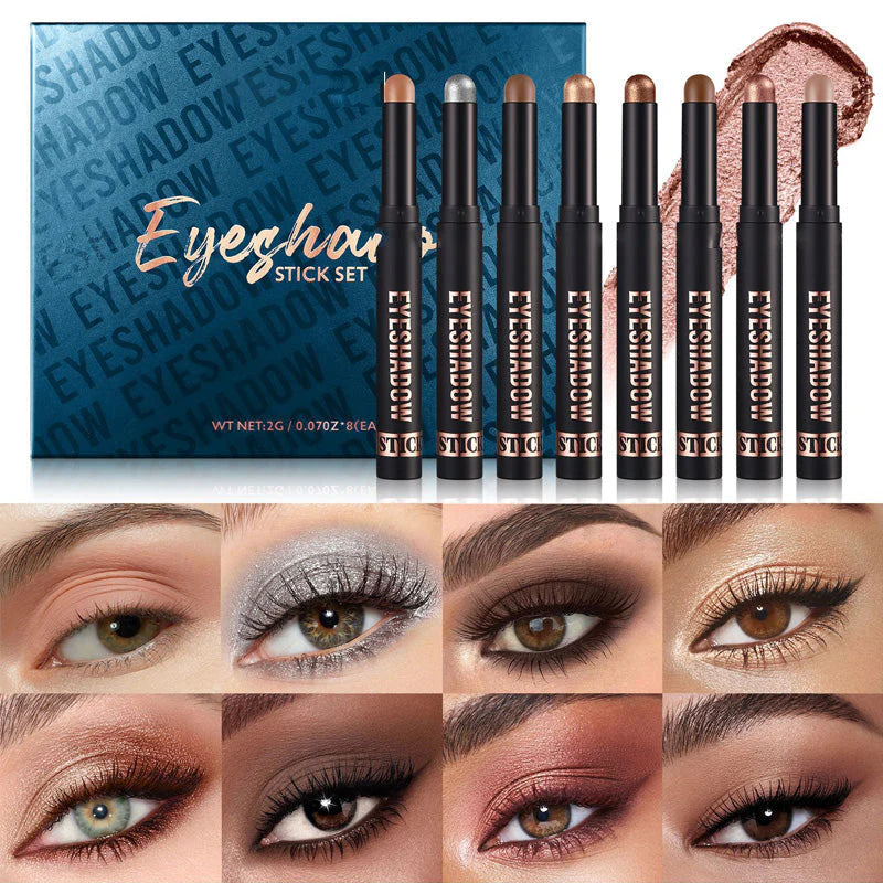 🔥1 vásárol 1 ingyen kap👀2 az 1-ben vízálló szemhéjfesték – smink 5 másodperc alatt! 8 árnyalat + highlighter!
