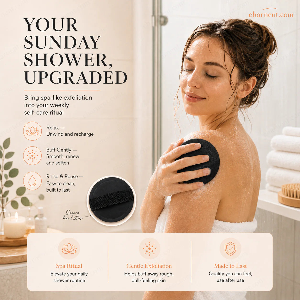 🎁1+1 INGYEN (2 db)🌸🧖‍♀️ 50% kedvezmény! Fürdőszivacsok – Gyengéden hámlasztanak, kitisztítják a pórusokat, ragyogóbbá varázsolják a bőrt ✨🛀