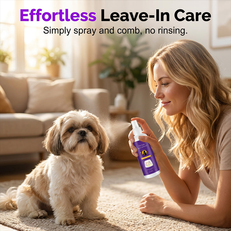 💰Többet vásárol, többet spórol!🐾 Levendulás szőrcsomó oldó spray – Stresszmentes állatápolás！