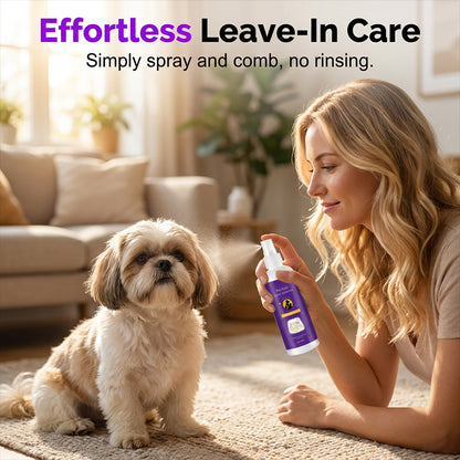 💰Többet vásárol, többet spórol!🐾 Levendulás szőrcsomó oldó spray – Stresszmentes állatápolás！