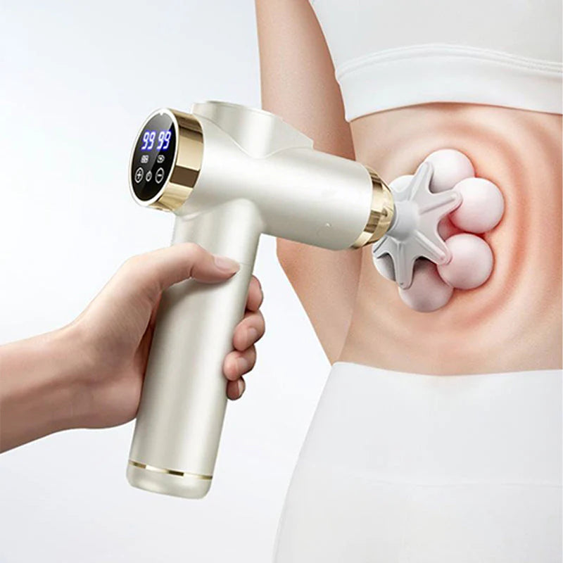 😊60% kedvezmény💆💪 7‑fejű mély masszázspisztoly – Izomregeneráció új szintjén!