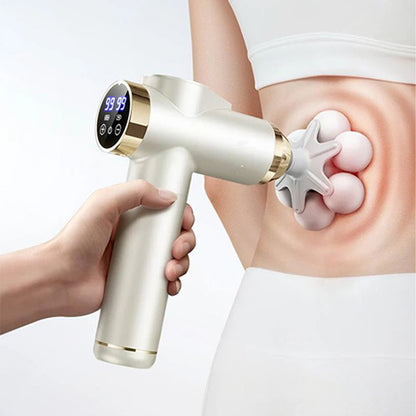😊60% kedvezmény💆💪 7‑fejű mély masszázspisztoly – Izomregeneráció új szintjén!