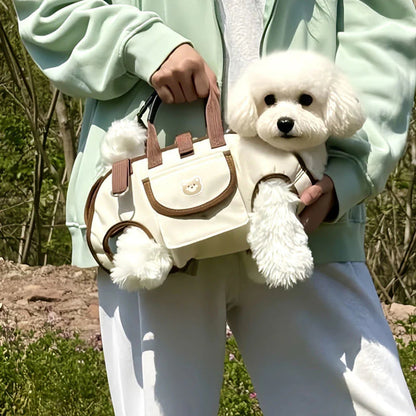 🐕🎒 2 az 1-ben kisállat hordozó – Légáteresztő, biztonságos, kényelmes🐾 Többfunkciós kisállat hordozó táska！