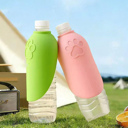 🎉🔥1+1 ingyenes🐶💧 Összecsukható szilikon kutya itató – Egykezes használat kirándulásokhoz！