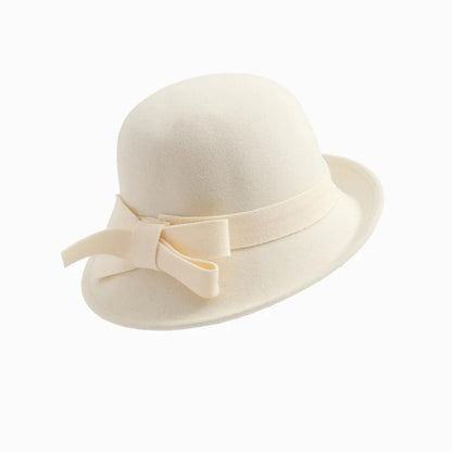 😊70% kedvezmény az eredeti árból🎩 Női vintage kalap nagy masnival – Retro stílus és kényelem minden napra!