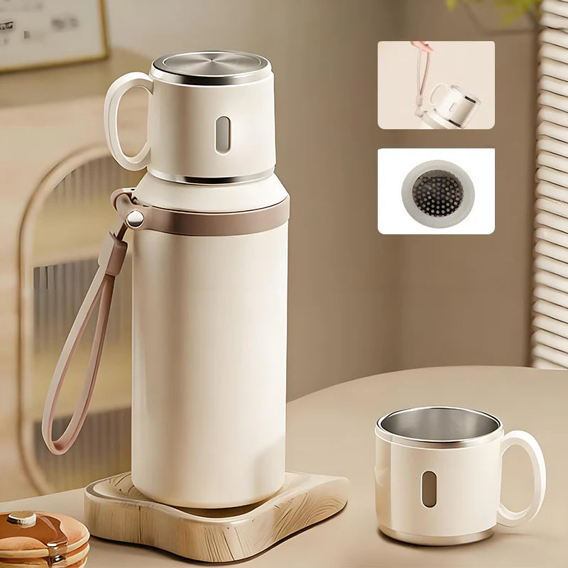 😜40% árcsökkentés 💎 316-os rozsdamentes acél 🥤 600ml vákuumszigetelt palack – Forró vagy hideg órákig!