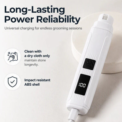 🐕✨ Intelligens digitális körömcsiszoló – Precíz mérnöki munka, 3 sebességfokozat, csendes működés, 500 mAh! 🐱💅