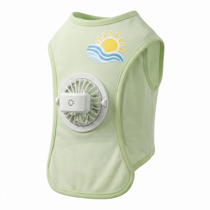 🎁1+1 INGYEN (2 db)🐕💨 Hűtőmellény kutyáknak – Beépített ventilátorral, 3 sebességfokozattal, Ice Silk anyagból! 🌿❄️