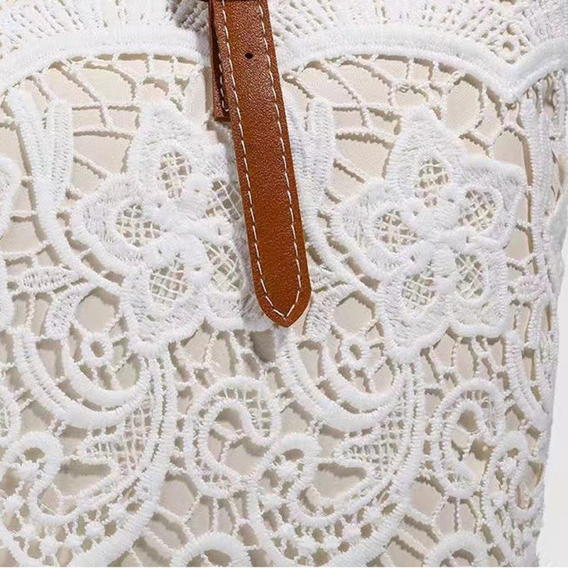 🔝 Legnépszerűbb termékek👛 Elegáns fehér csipkés táska – Stílus és praktikum egyben✨Mindennapokra és külön alkalmakra!