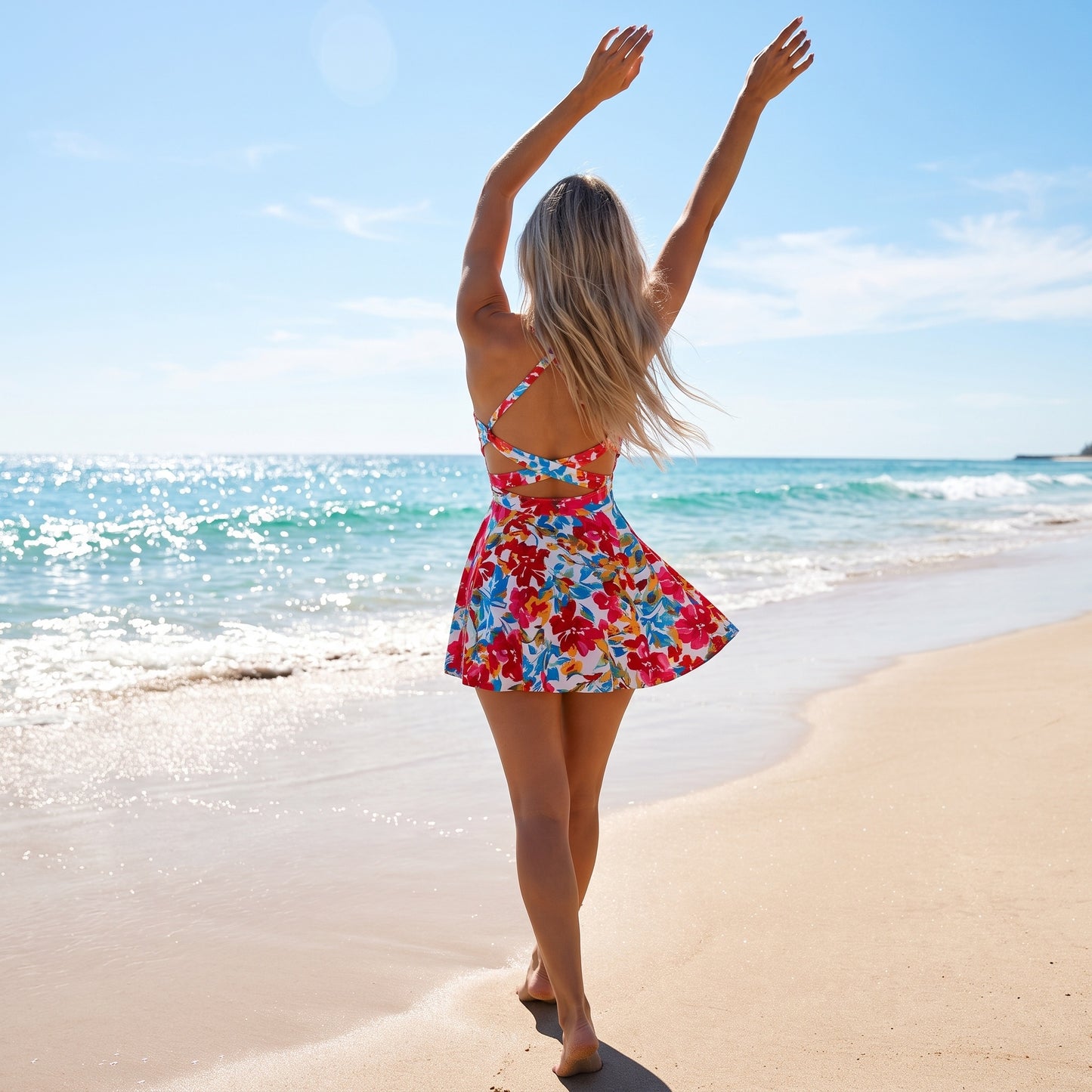 👙✨ Plus size szoknyás fürdőruha – Magas derék, hasformáló, push-up betéttel – Valódi idomokhoz tervezve! 🌊💃