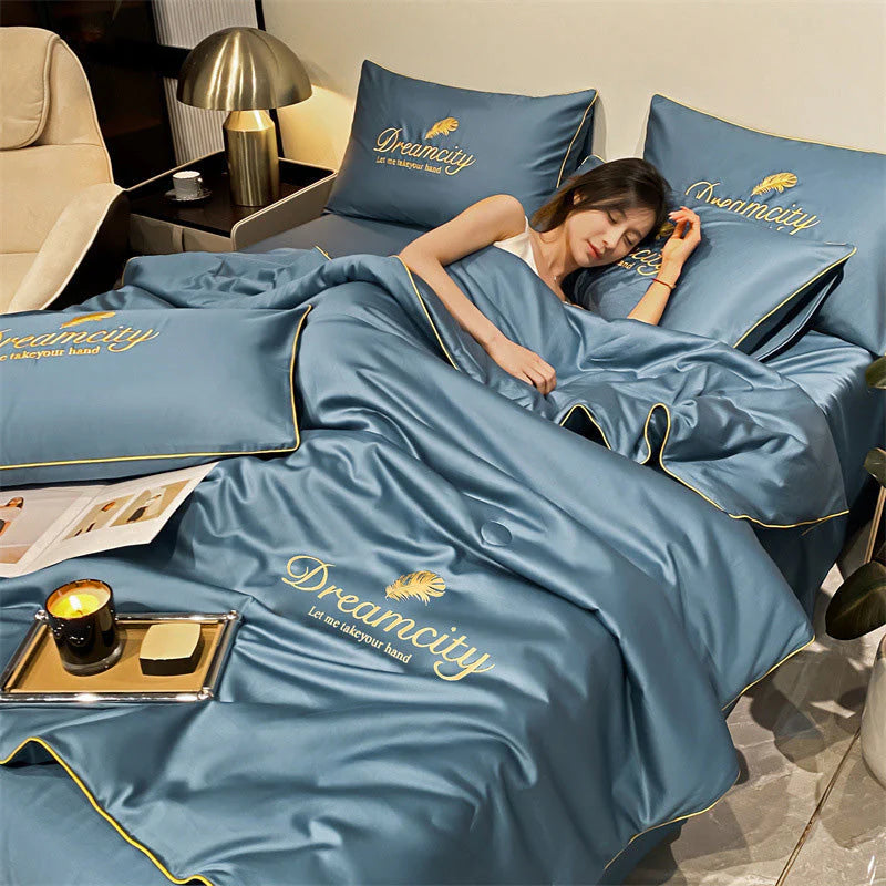 💎35% árcsökkentés🛏️2026 új, hűvös technológiájú ágyneműkészlet | Mosható és lélegző 💤☁️ Aludj, mintha a felhőkön feküdnél ！