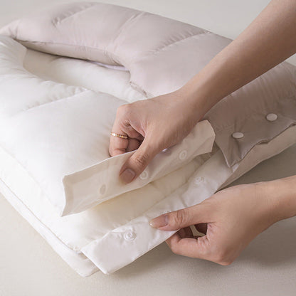 🛏️ Kétrétegű, kétzónás nyakpárna🛡️ Antibakteriálisan kezelt szövet 💤 Csökkenti a nyak elfordulását!