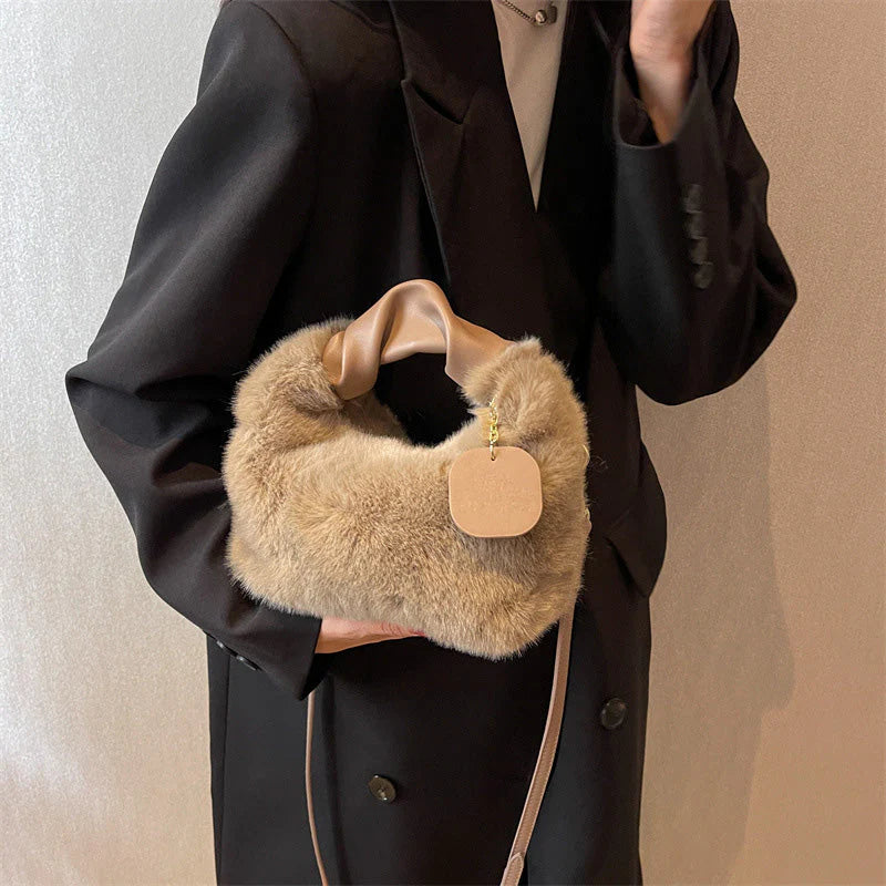 🎁Ingyenes ajándék✨ Luxus érzetű, bőrbarát kézitáska👜 Műszőrme táska – Elegancia és funkcionalitás minden nő számára!