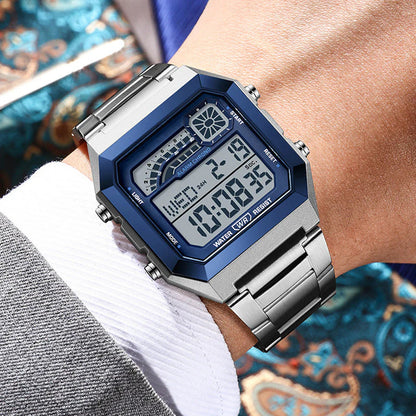 🎁⏰Az utolsó 50 db Ingyenes ajándék-📿Gyönyörű karkötő⌚💎 Uniszex digitális óra – Modern funkciók és tartózkodás egyben!