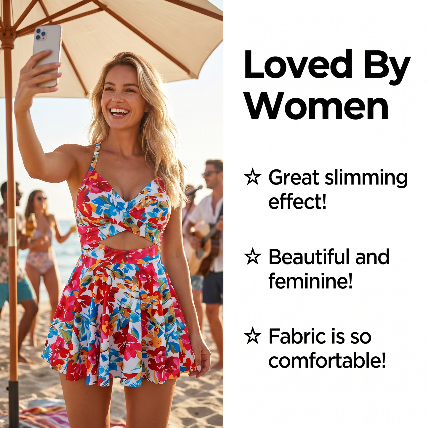 👙✨ Plus size szoknyás fürdőruha – Magas derék, hasformáló, push-up betéttel – Valódi idomokhoz tervezve! 🌊💃