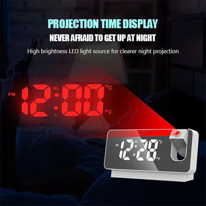 😜30% árcsökkentés ⏰ Mennyezetre vetítő ébresztőóra 💡 Ultra-tiszta vetítés + dupla ébresztés – Mélyalvók számára is tökéletes!