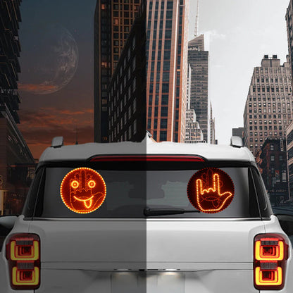 😀Vásárolj 1 kapsz 1 ingyen🚗 Autó LED Tábla – 8 Kifejezés! Ne Dudálj, Szintet Lépj!