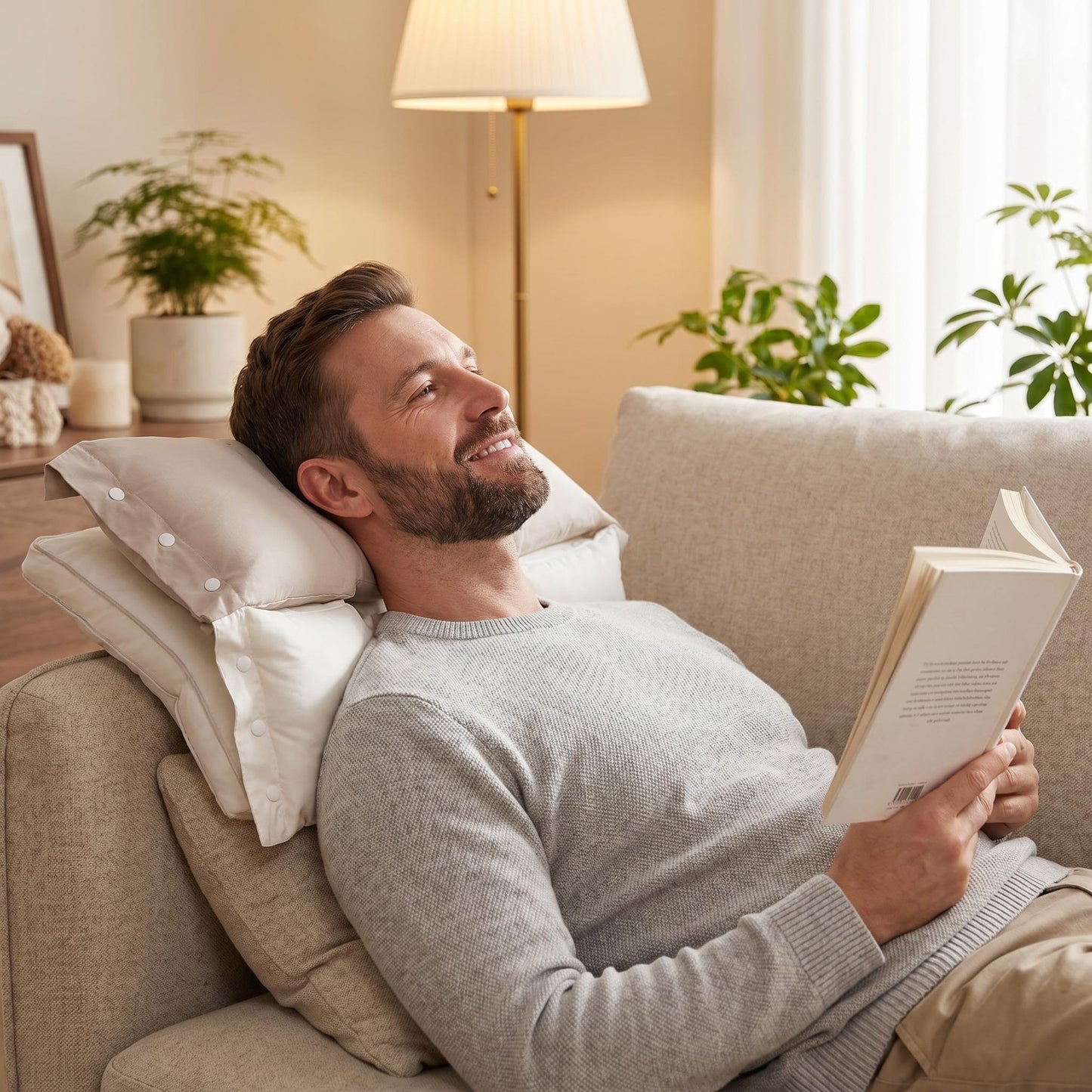 🛏️ Kétrétegű, kétzónás nyakpárna🛡️ Antibakteriálisan kezelt szövet 💤 Csökkenti a nyak elfordulását!
