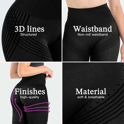 🎉Bestseller akció✨ Magas derék + fenékemelés🔥3D textúrás leggings – Narancsbőr ellen és tökéletes sziluett!