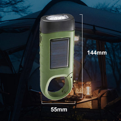 😀60% kedvezmény🔦3-in-1 Kültéri Vészlámpa – Napelem+Kézi+USB Töltés + Powerbank!