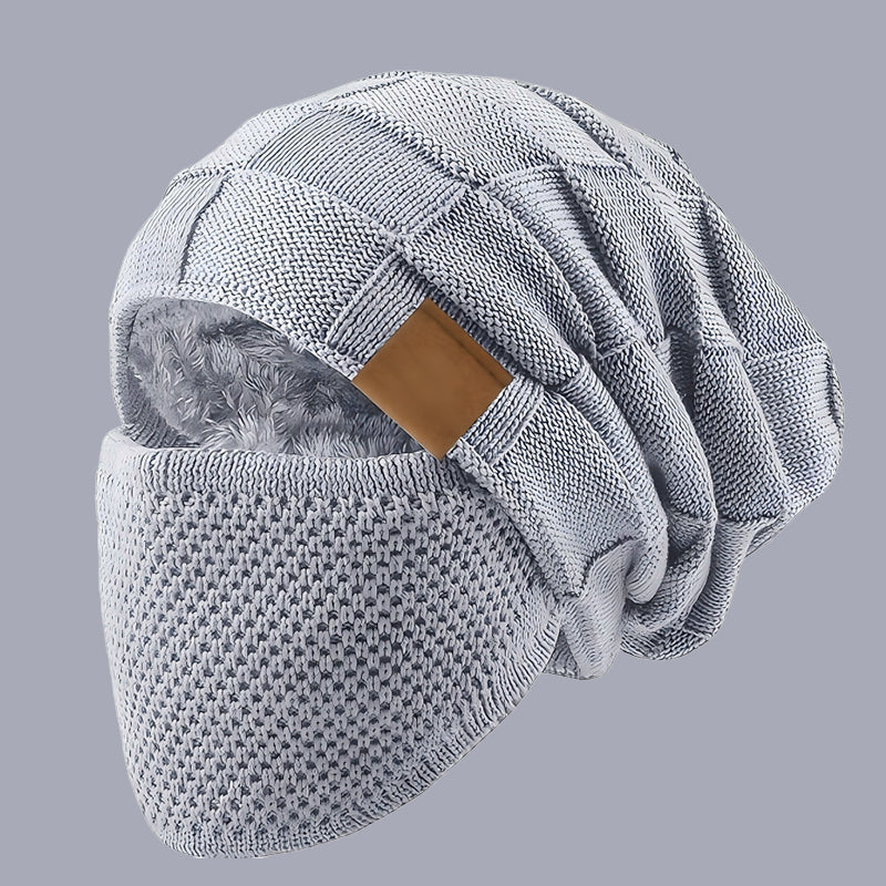 🤩kedvezményes értékesítés🧣2w1 Sapka + Arcvédő – -20°C-ig Meleg! Poliészter + Plüss Bélés!