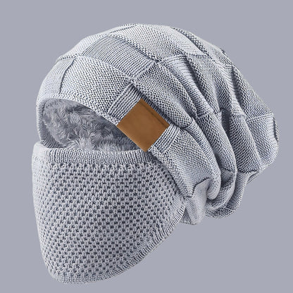 🤩kedvezményes értékesítés🧣2w1 Sapka + Arcvédő – -20°C-ig Meleg! Poliészter + Plüss Bélés!