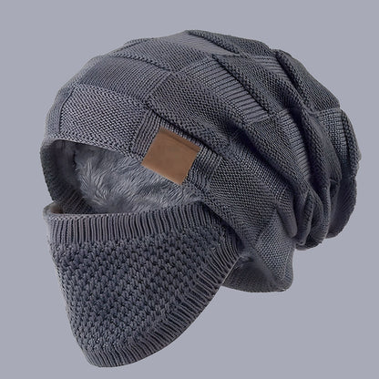 🤩kedvezményes értékesítés🧣2w1 Sapka + Arcvédő – -20°C-ig Meleg! Poliészter + Plüss Bélés!