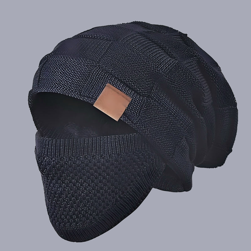 🤩kedvezményes értékesítés🧣2w1 Sapka + Arcvédő – -20°C-ig Meleg! Poliészter + Plüss Bélés!