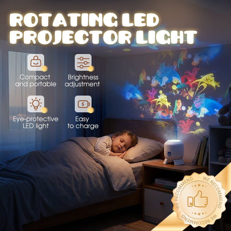 🥳2026-os nagy akció🎉40% árcsökkentés🐬 Forgó LED-projektor dinamikus fényeffektusokkal.