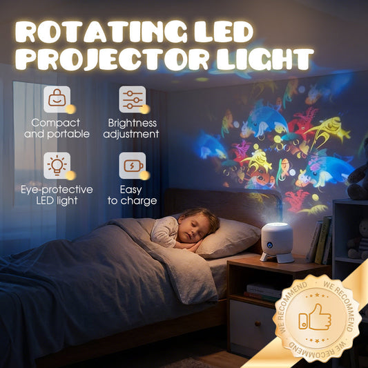🥳2026-os nagy akció🎉40% árcsökkentés🐬 Forgó LED-projektor dinamikus fényeffektusokkal.