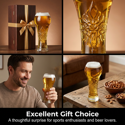 🎁1+1 INGYEN (2 db)🕰Féláron korlátozott ideig🍺 Kristálytiszta söröspohár, tökéletes ízélményhez！